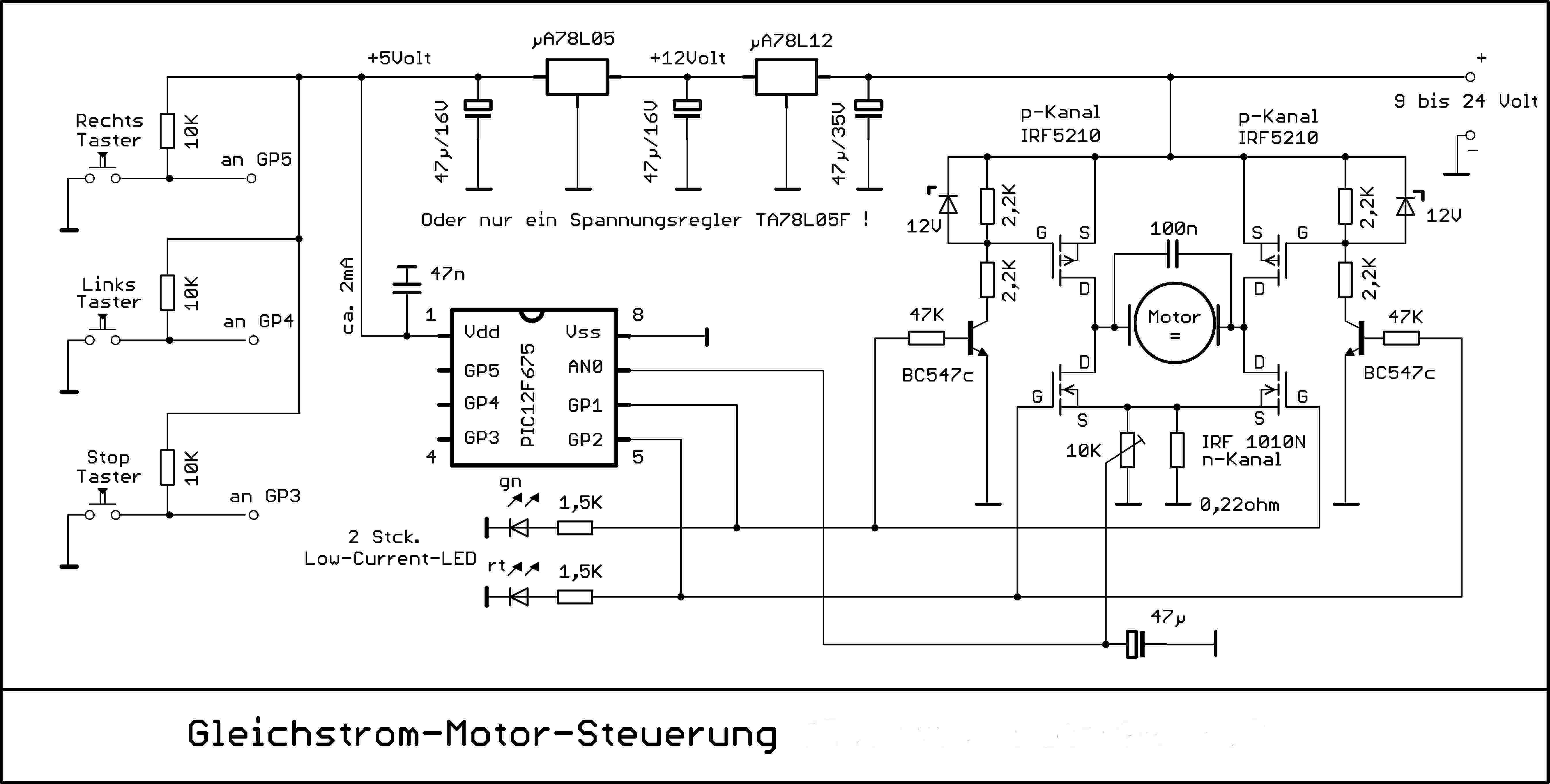 Gleichstrom-Motor-Steuerung